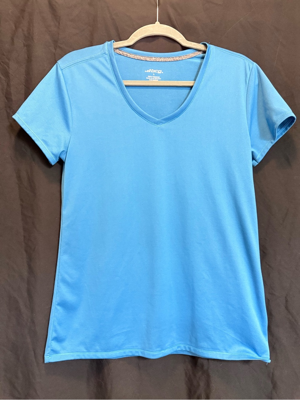 BCG Short Sleeve V-Neck Tee — Blue